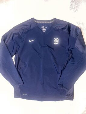 Nike Navy Dri-FIT Long Sleeve Pullover